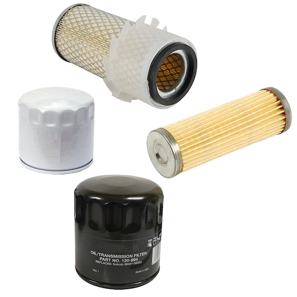 Aic Replacement Parts Heavy Duty Tractor Service Maintenance Filter Kit Fits Kubota B6200 B7100 B7200 KT-3280185M91-FILTERS - main